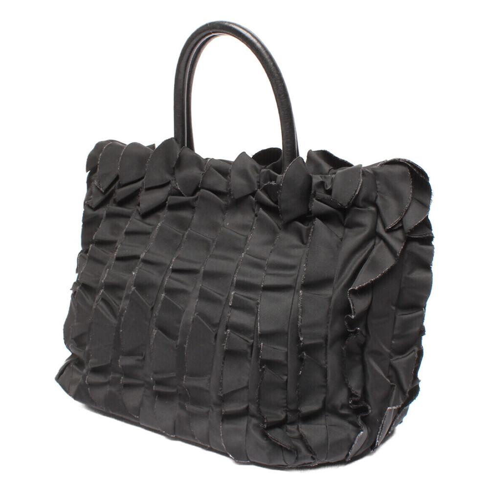 Prada Tessuto Toteblack nylon Shoulder handbag Ruffle